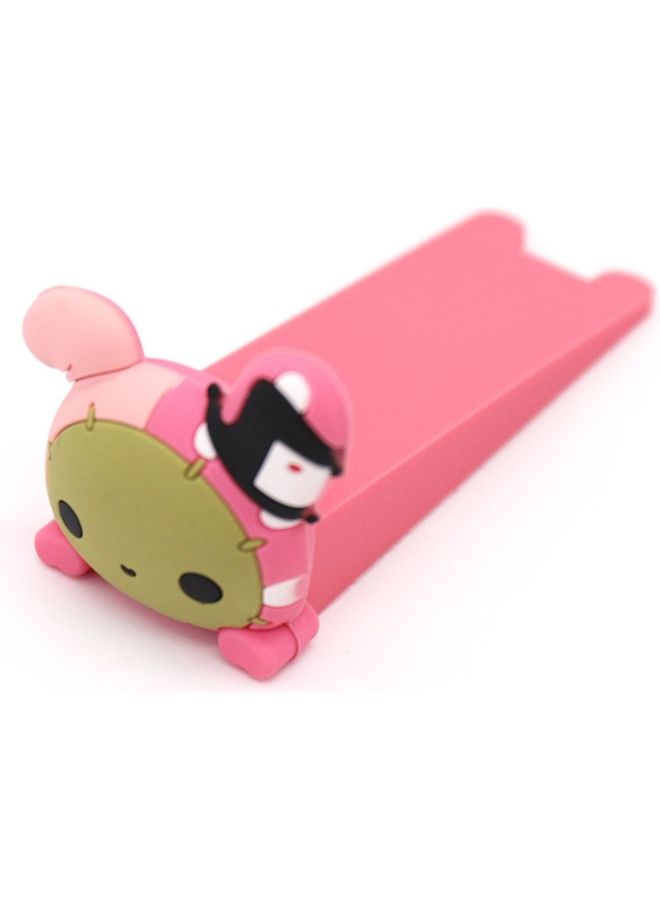 Cartoon Animal Child Safety Door Stopper Pink  - Image 1