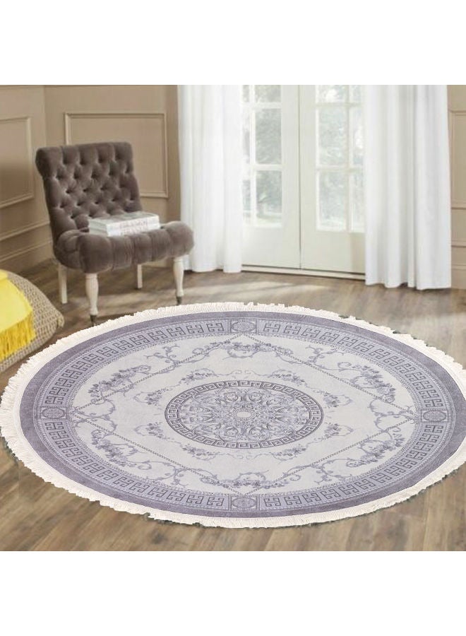 Round Soft Touch Carpet Multicolour 120x120cm - v1628740734/N49859442A_2