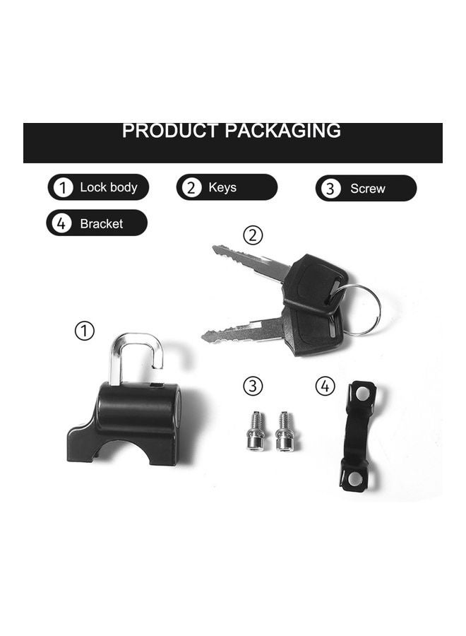 Generic - Universal Motorcycle Helmet Lock With Keys - Image 1