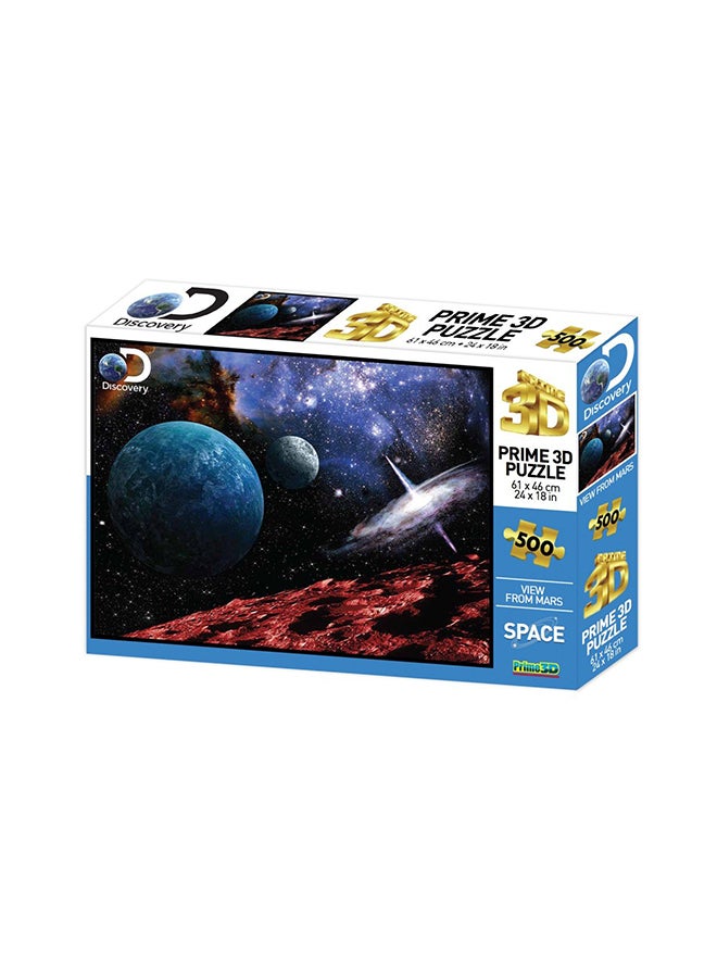 Prime 3D 500-Piece Animal Planet Panda 3D Puzzle Set 61x46cm - Image 1