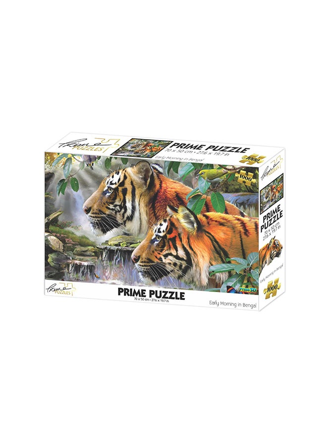 برايم 3D هوارد روبنسون - الصباح الباكر في البنغال 1000 قطعة بازل ثنائي الأبعاد 70x50سم - Image 1