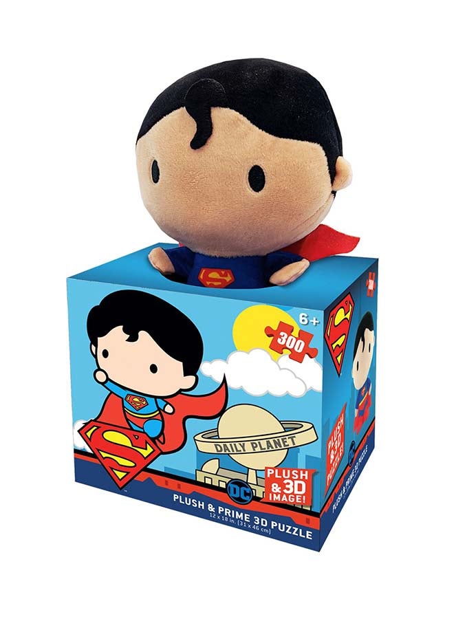 Prime 3D DC Comics  Superman 300 Pcs Puzzle With Plush - Image 1