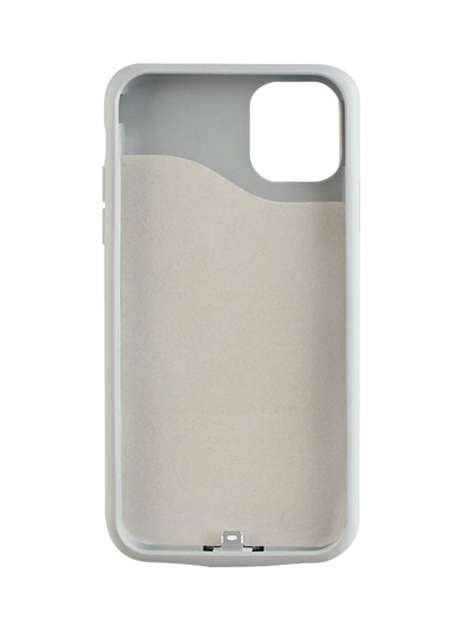 Generic - Slim and External Backup Battery Power Bank Case Cover for Apple iPhone 11 Pro Pink/Grey - Image 1