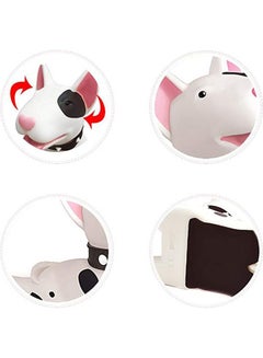 ماركة غير محددة Baby Safety Creative Wedge Doorstop Cute Cartoon Dog Door Stopper Baby Protect white 14*4.5*9cm  - Image 1