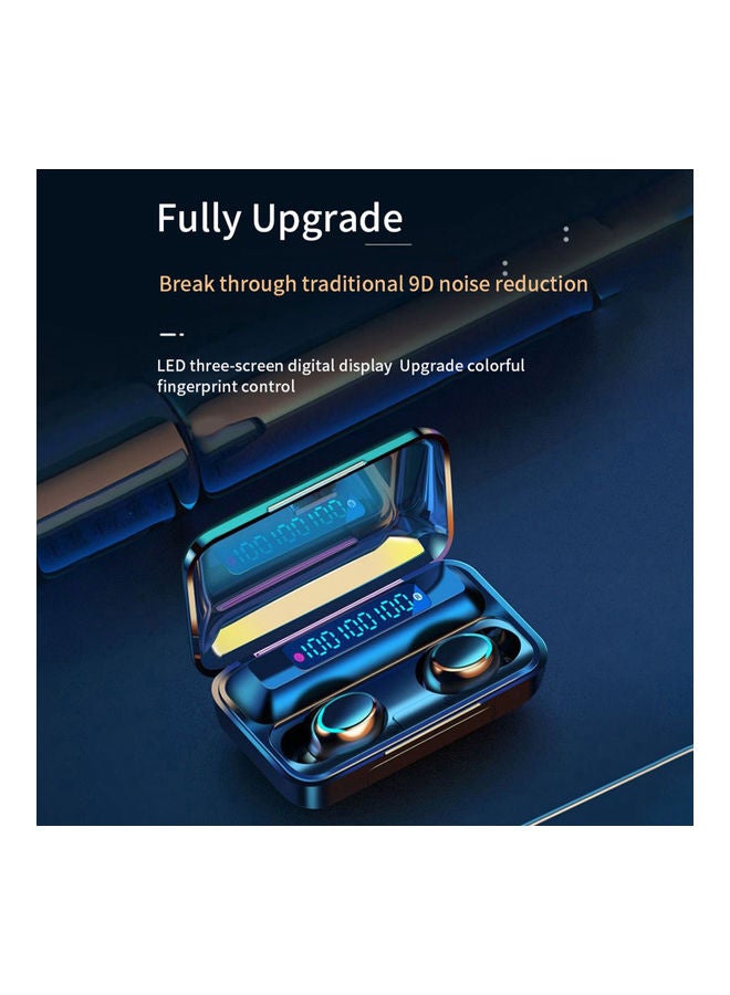 Waterproof Auto Pairing Wireless Earphones with Power-Bank Function Blue - Image 4