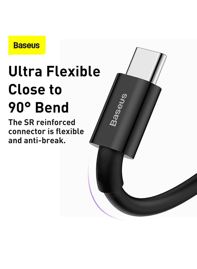 Baseus Superior Series Fast Charging Data Cable USB To Type-C 66W Black - Image 5