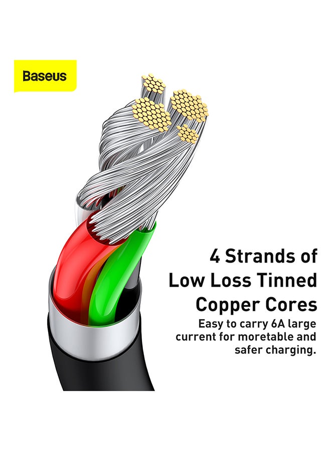 Baseus Superior Series Fast Charging Data Cable USB To Type-C 66W Black - Image 4