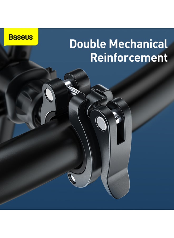 Baseus Bike Phone Holder Motorcycle Bike Phone Mount 360 Rotatable Bike Phone Holder Mount Compatible with 4.7-6.7" Phones Compatible with iPhone 13 Mini 13 Pro Max 11 12 Galaxy S22 S21 S20 etc Black - Image 5