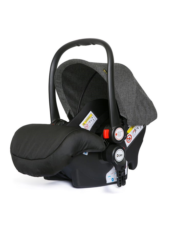 TEKNUM 3In1 Pram Stroller Sleeping Bassinet With Extra Wide Seat And Wide Canopy 360° Rotating Wheels Space Grey  - Image 5