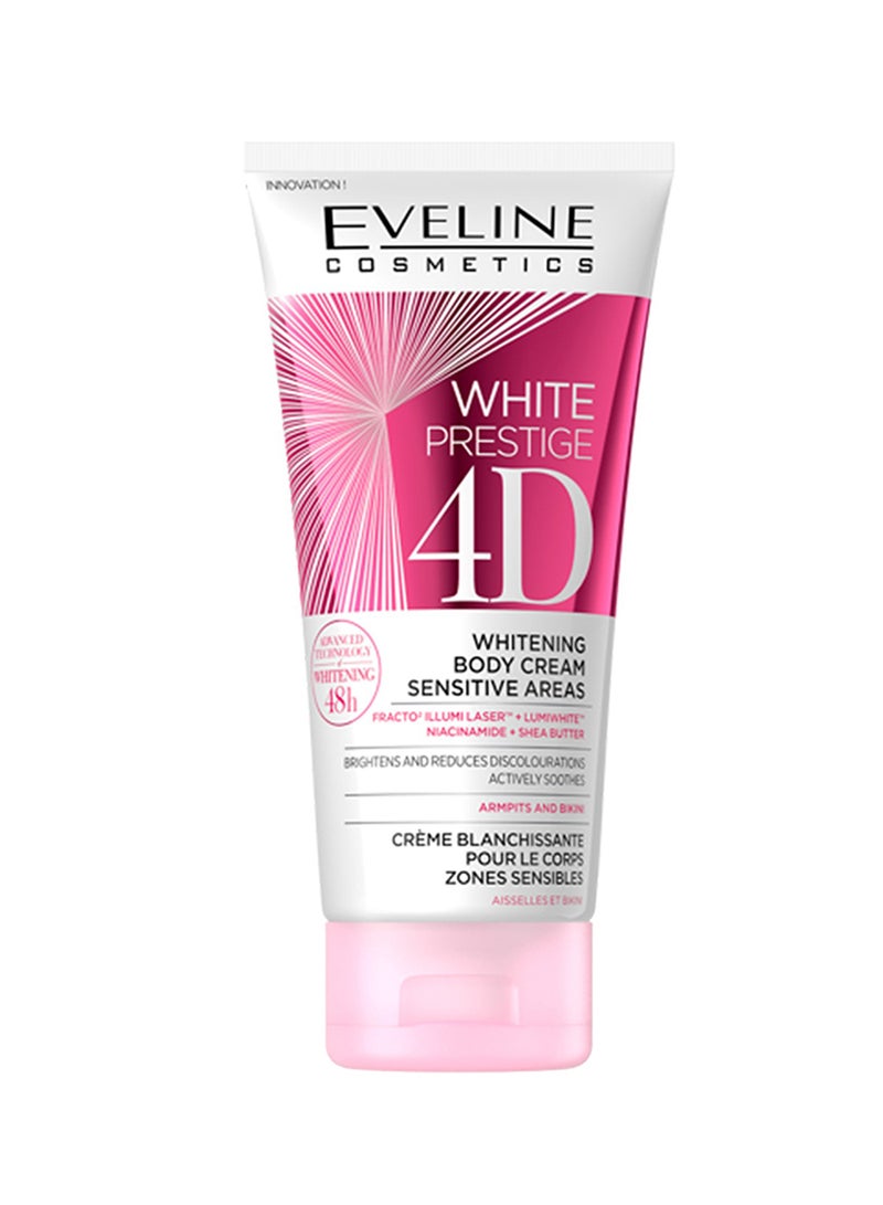 Eveline White Prestige 4D Whitening Body Cream Sensitive Areas 100ml  - Image 1