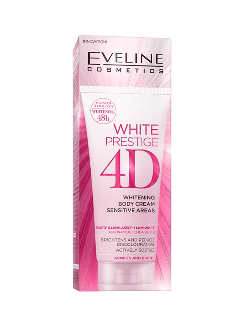 Eveline White Prestige 4D Whitening Body Cream Sensitive Areas 100ml  - Image 2