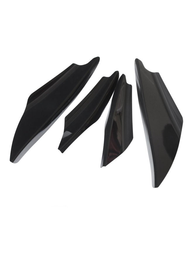 Generic Car Front Bumper Lip Splitter Fin Body Spoiler Canards Refit Kit  - Image 5