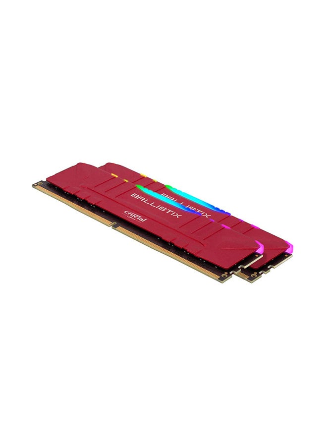 crucial - Ballistix RGB 32GB(2x16GB) DDR4 3000 MT/s (PC4-24000) CL15 Unbuffered DIMM 288pin-Red 32 GB - Image 1