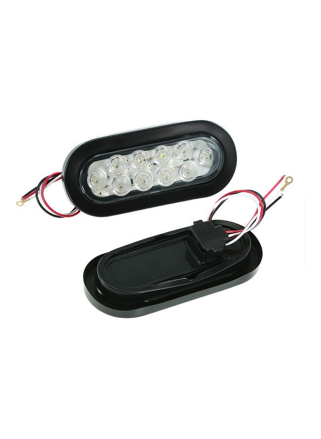 Generic 2X Truck Trailer Oval Sealed LED Turn Signal Stop Tail Light  - Image 1