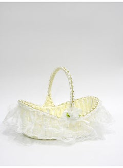 BABAZAM 3 Piece Fabric Handmade Basket White  - Image 3