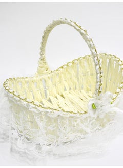 BABAZAM 3 Piece Fabric Handmade Basket White  - Image 4