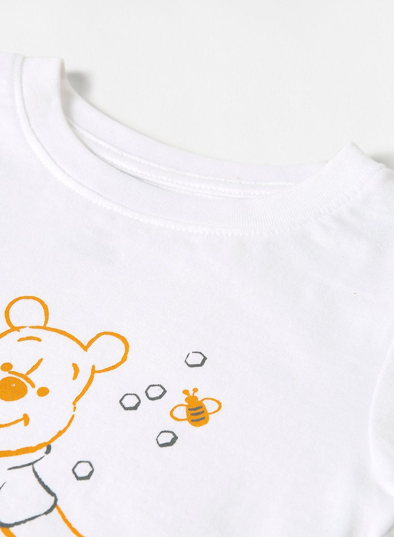 Zarafa Printed Casual T-Shirt Bright White  - Image 3