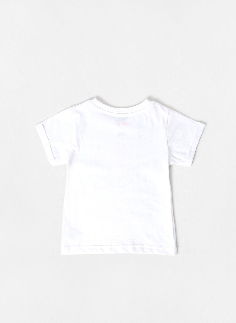 Zarafa Printed Casual T-Shirt Bright White  - Image 2