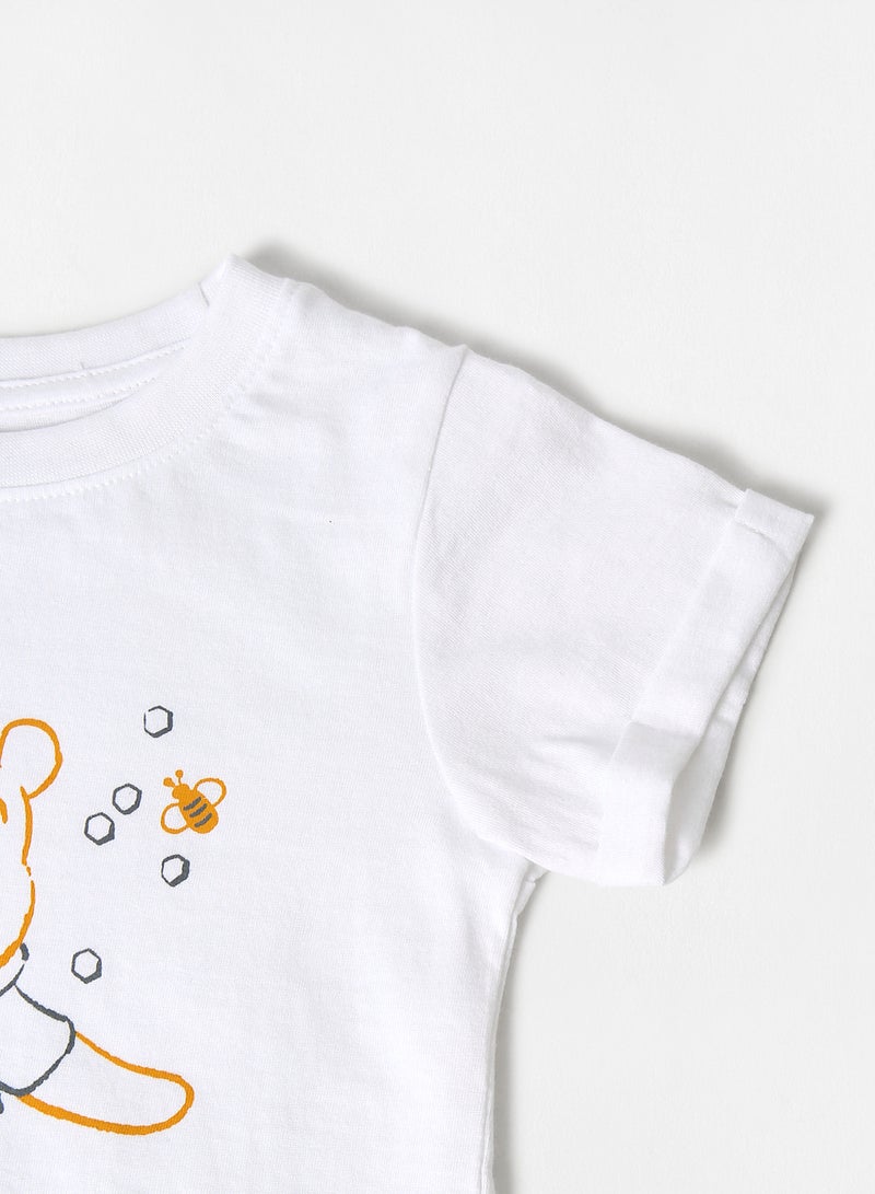Zarafa Printed Casual T-Shirt Bright White  - Image 4