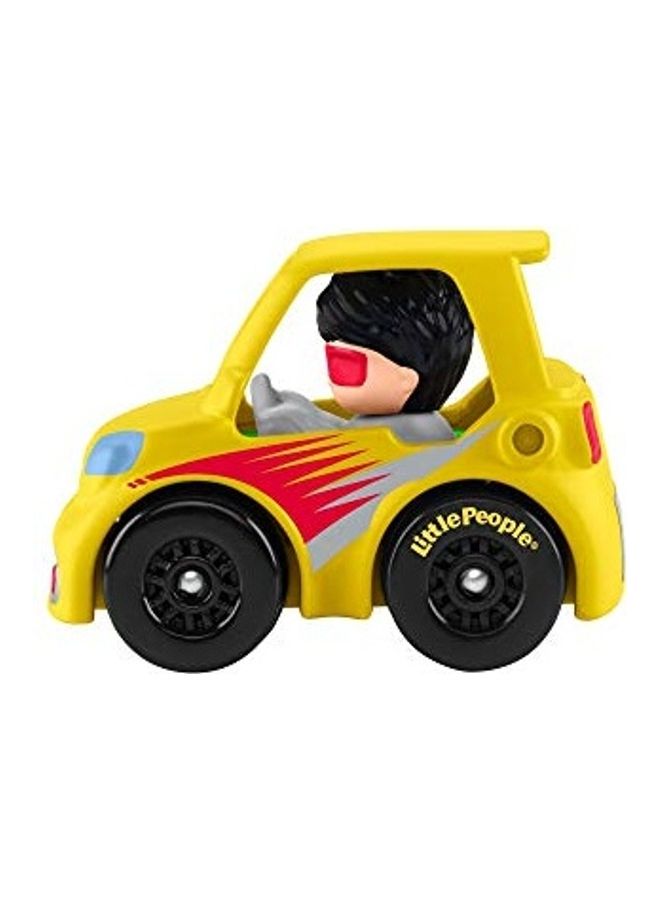 سيارة Little People Wheelies Micro Car - GMJ26 ~ سيارة SUV صغيرة صفراء مع خطوط حمراء مع قيادة رايان - v1628754190/N50024519A_5