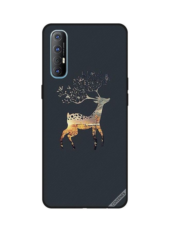 كوفرنيكس غطاء حماية واقٍ بتصميم غزالة لهاتف أوبو رينو 3 برو متعدد الألوان - Image 1