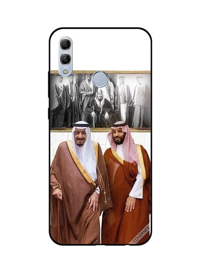 كوفرنيكس غطاء حماية واقٍ بطبعة الملك سلمان وولي العهد محمد بن سلمان يتحادثان أثناء المشي، لهاتف هونر 10 لايت متعدد الألوان - Image 1