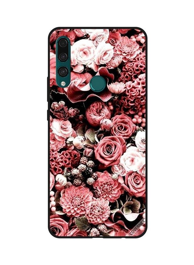 كوفرنيكس غطاء حماية واقٍ بتصميم زهور لهاتف هواوي Y9 برايم 2019 متعدد الألوان - Image 1