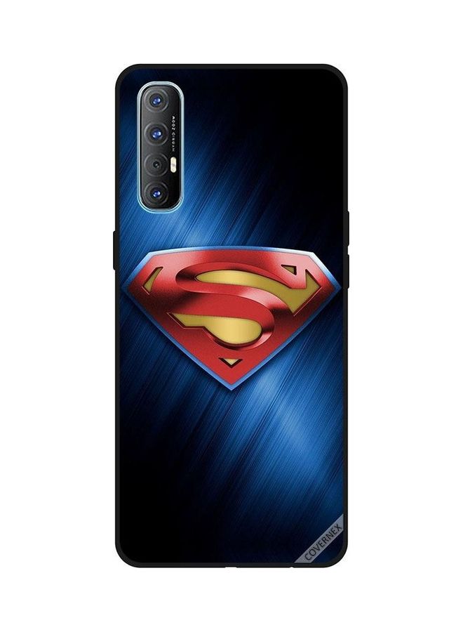 كوفرنيكس غطاء حماية واقٍ بطبعة شعار سوبر مان لهاتف أوبو رينو 3 برو متعدد الألوان - Image 1