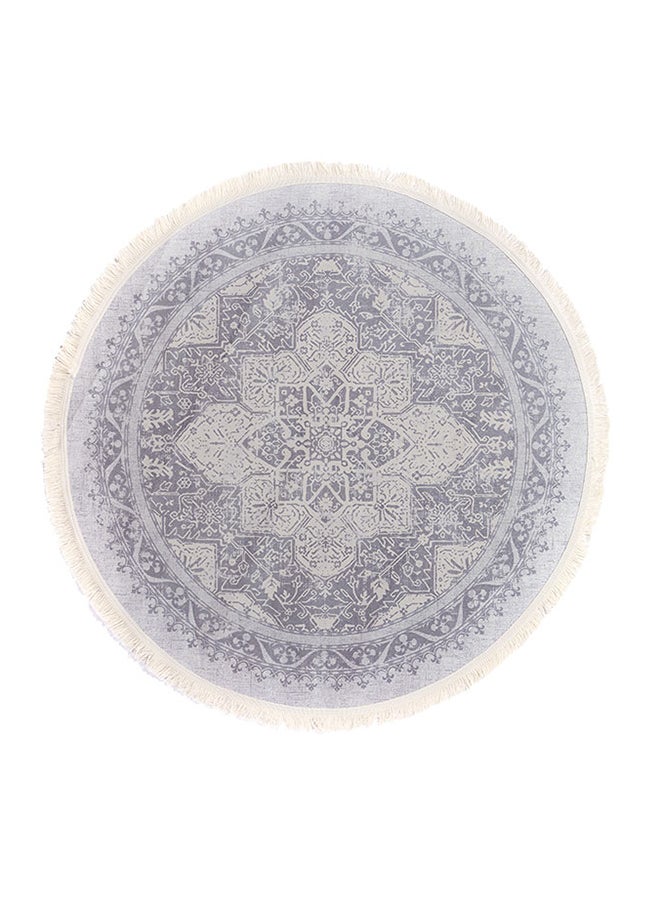 ريغال إن هاوس سجادة دائرية ناعمة الملمس رمادي 120x120سم  - Image 1