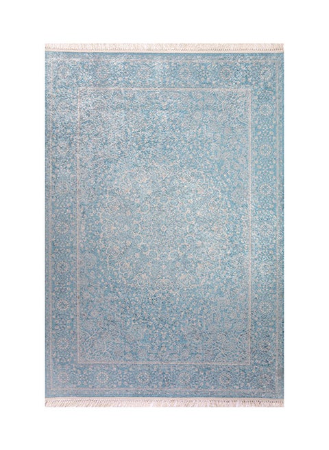 Rectangular Soft Touch Carpet Blue 120x80cm