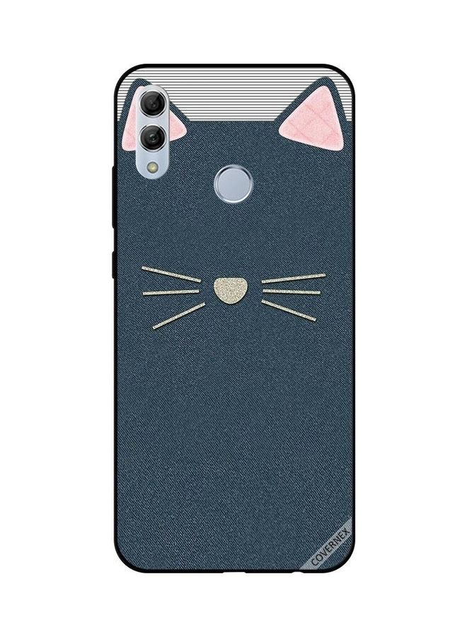 Covernex Honor 10 Lite Protective Case Cover Printed Featuring Protective Case Cover Printed Featuring Cat Leather Pattern DESIGN_0058 - Image 1