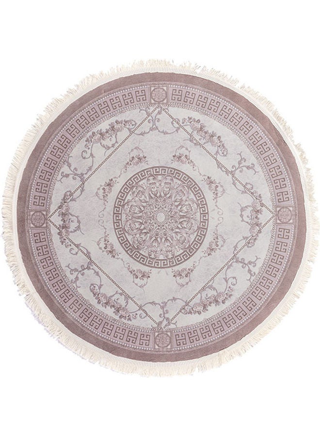 Round Soft Touch Carpet Multicolour 120x120cm 