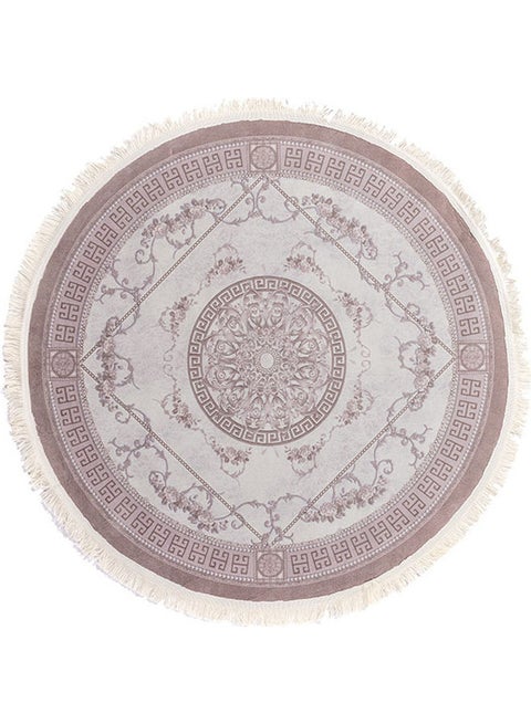 Round Soft Touch Carpet Multicolour 120x120cm