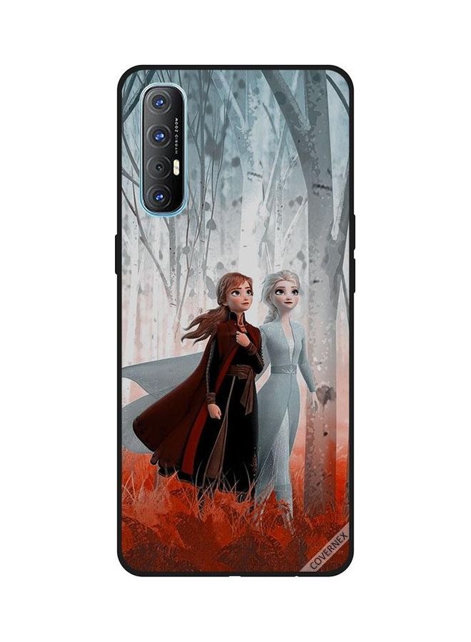 كوفرنيكس غطاء حماية واقٍ لهاتف أوبو رينو 3 برو بطبعة شخصيات الأختين من فيلم "Frozen" - Image 1