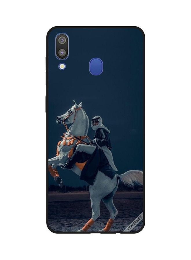 Covernex Young Man On Horse Printed Protective Case Cover For Samsung Galaxy M20 Multicolour