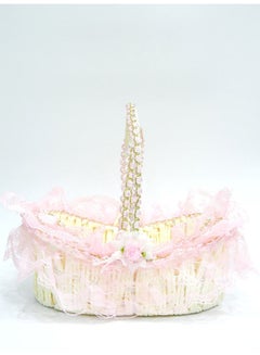 BABAZAM 3 - Piece Fabric Handmade Basket Pink  - Image 2