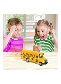 ArtCreativity Set of 2 Pull Back School Bus Toy  - Image 4