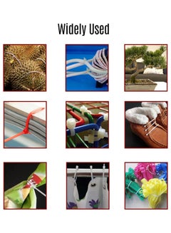 Generic 100 Pieces Self Locking Nylon Ties Cable White  - Image 3