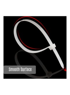 Generic 100 Pieces Self Locking Nylon Ties Cable White  - Image 5