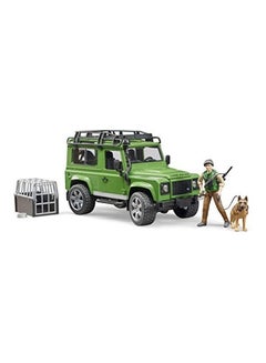 Bruder Land Rover Defender with Forester and Dog  - Image 3
