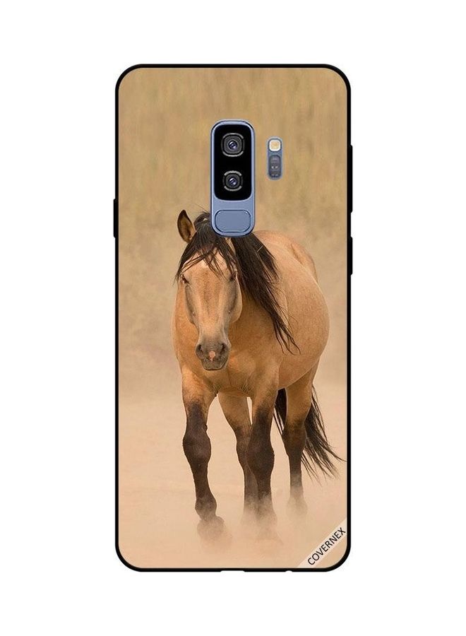 Covernex Horse Race Protective Case Cover For Samsung Galaxy S9 Plus Brown - Image 1