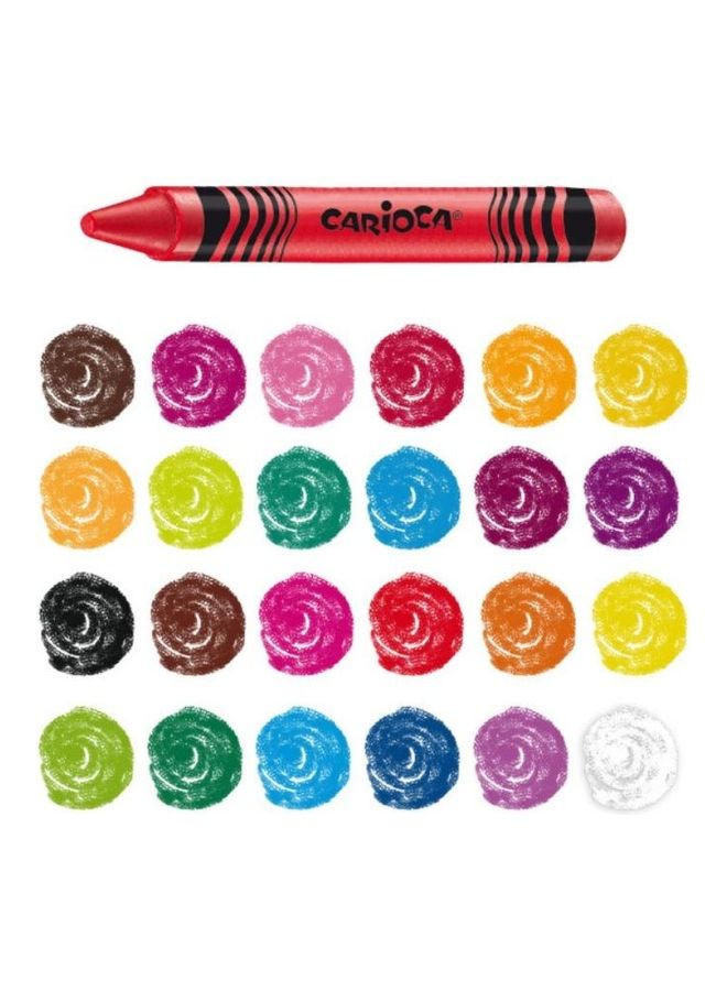 carioca 100-Piece Wax Crayons Multicolour  - Image 2