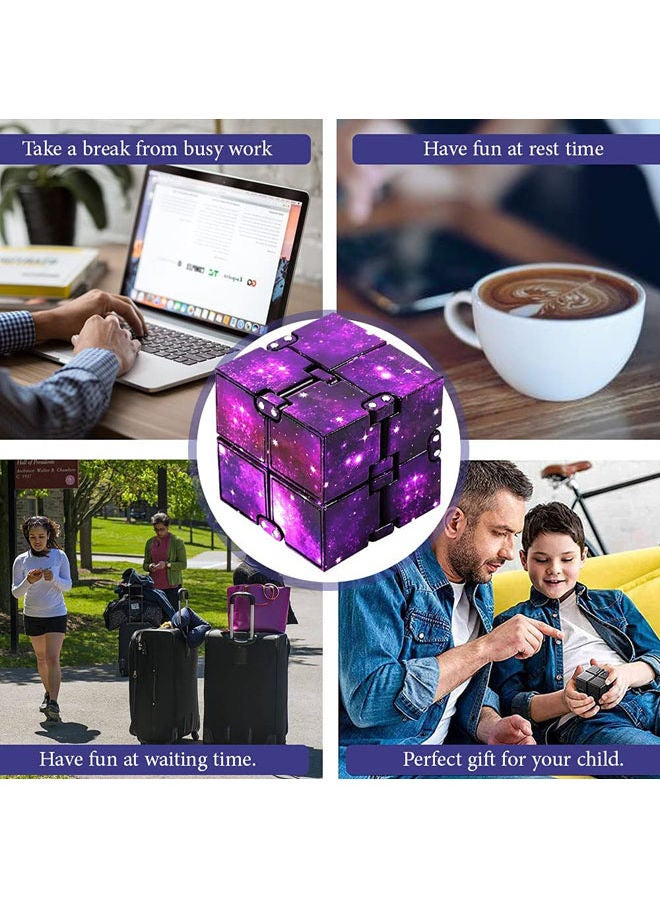 Rock Pow - 2-Piece Infinity Cube Fidget Toy Set - Image 1