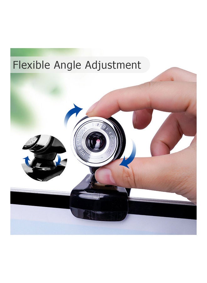 Generic - 480P USB Webcam With Microphone Black - Image 1