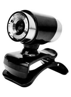 480P USB Webcam With Microphone Black