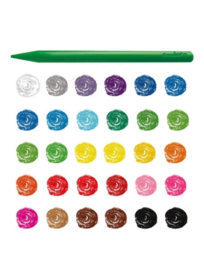 كاريوكا أقلام تلوين بلاستيلو من 30 قطعة منتج متعدد الألوان - Image 2