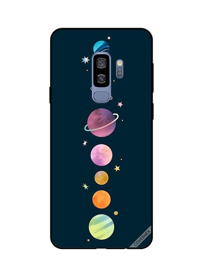 كوفرنيكس غطاء حماية واقٍ بطبعة فضاء ونجوم لهاتف سامسونج جالاكسي S9 بلس متعدد الألوان - Image 1