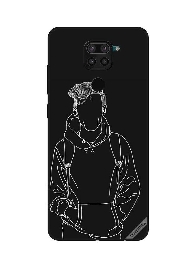 Covernex - Protective Case Cover For Xiaomi Redmi Note 9 Sketch Of Jacket Boy - Image 1