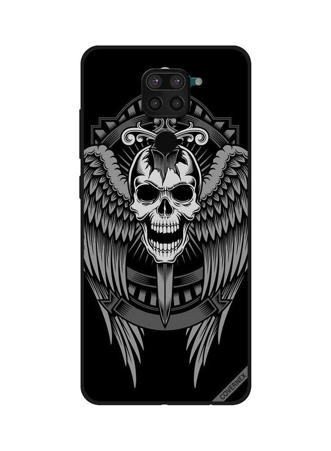 Covernex Xiaomi Redmi Note 9 Protective Case Cover Printed Featuring Skull Have Eagle Wings DESIGN_0258 - Image 1