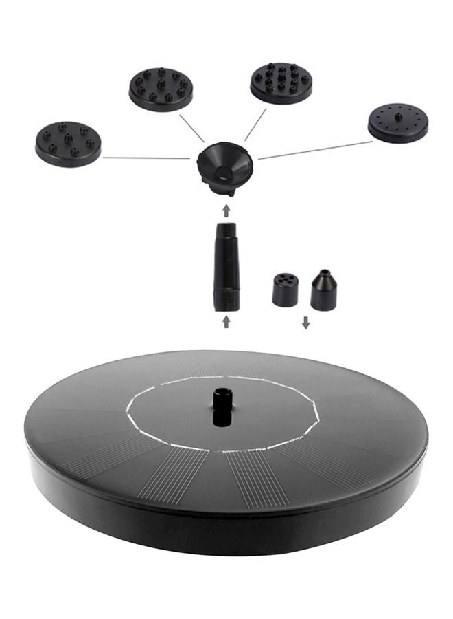 Generic Solar Water Pump Fountain Black  - Image 4
